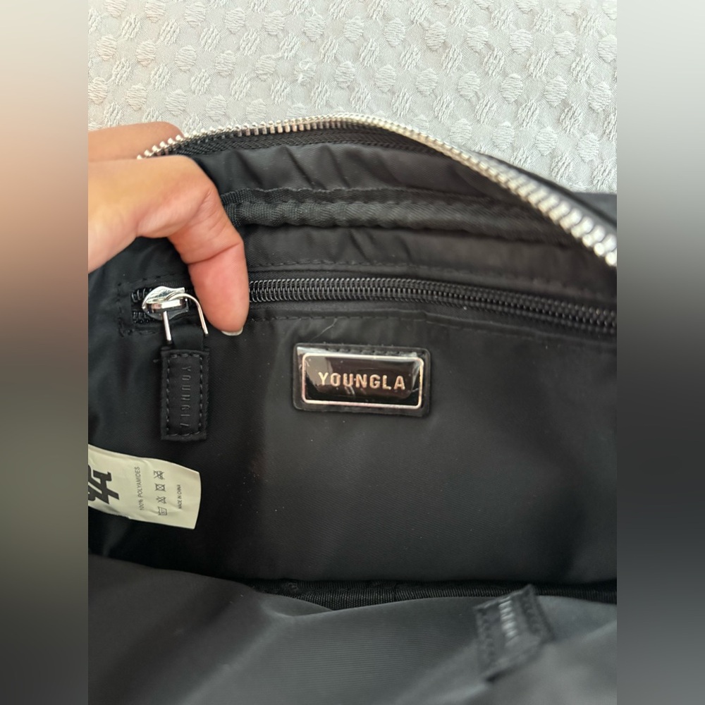 YoungLA Black Nylon Fanny Pack - Picture 12 of 14